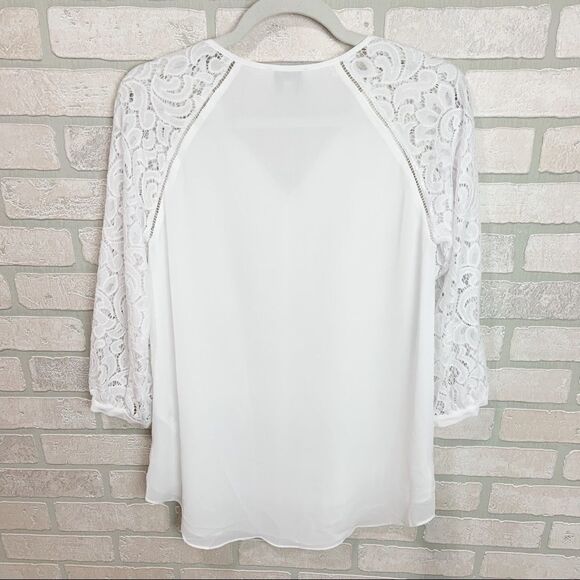Like New Haute Hippie Long Sleeve Lace Blouse B5 - Picture 5 of 7